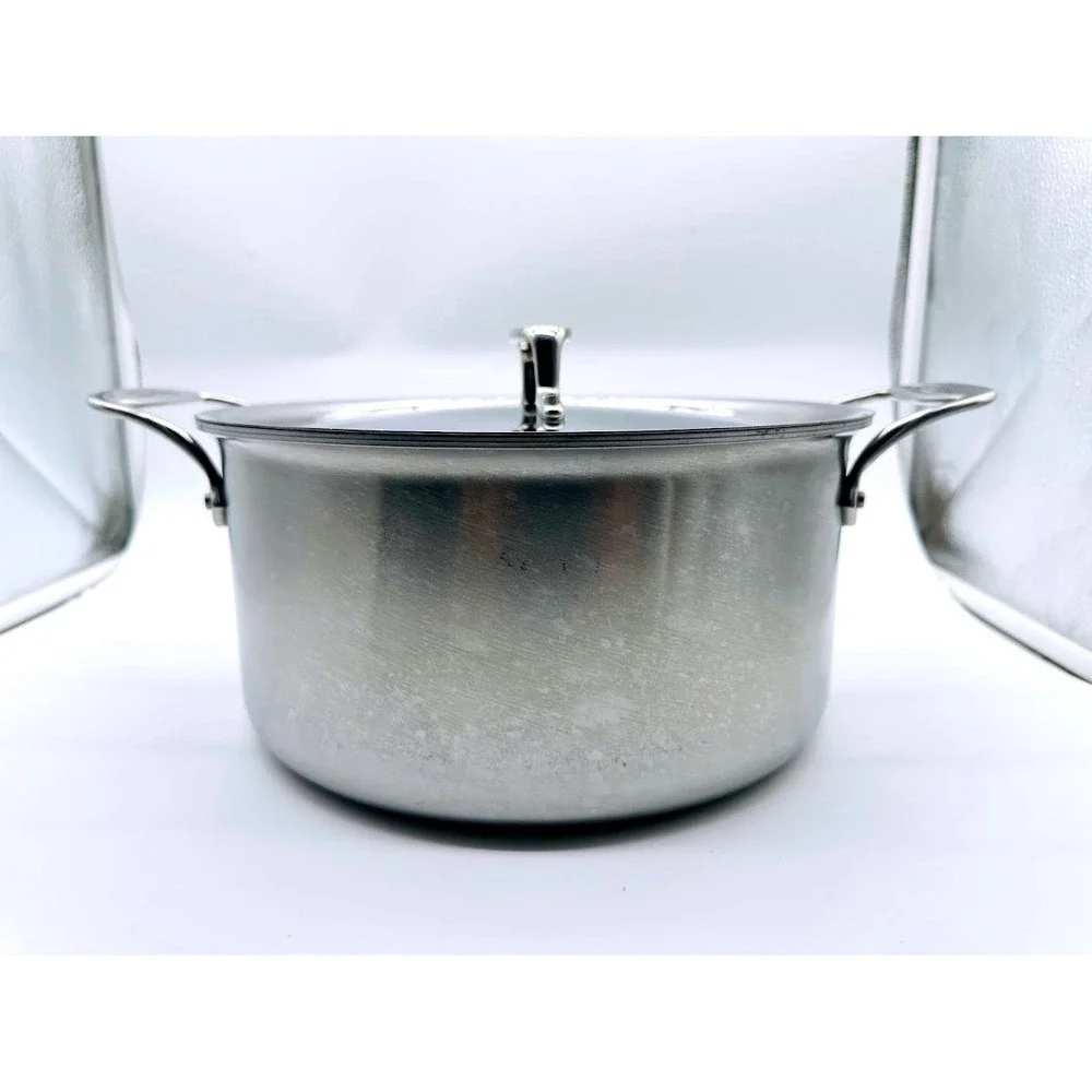 All-Clad Stainless Steel 8 Quart Stockpot with Lid Tri-Ply Bonded Induction USA